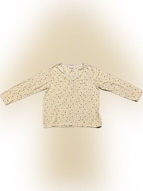 Emme Jordan 1X Yellow Pajama Shirt With Sheep